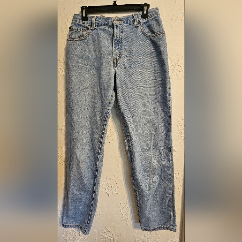 Levi Strauss 550 Classic Jeans Light Blue Straight Leg Size 10